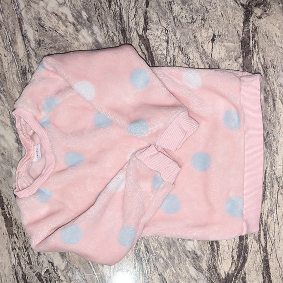 Pink Matching set blue and white polka dot - Picture 3 of 3